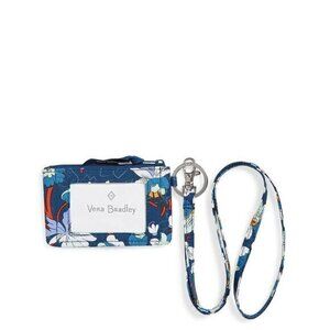 Vera Bradley Zip ID & Lanyard in Floral Bursts NWT